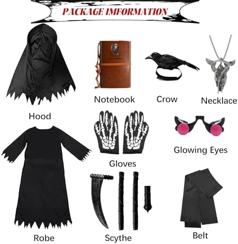 Scary Halloween Grim Reaper Cosplay Costume