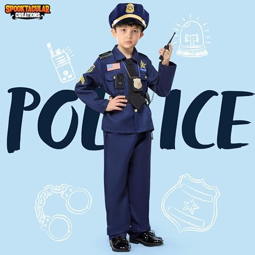 Spooktacular Creations Halloween Police Costume for Kids