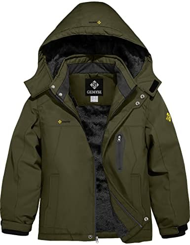 Warm Waterproof Ski Jacket for Boys
