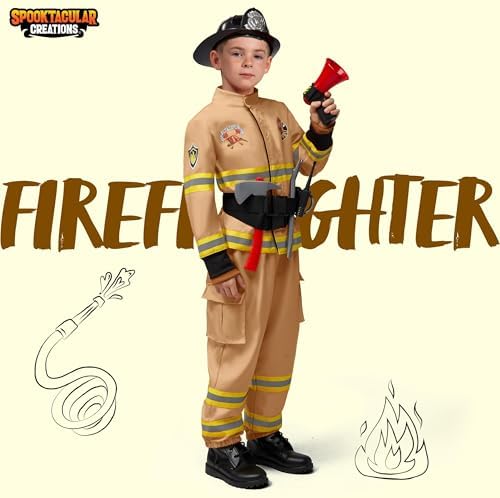 Halloween Firefighter Costume for Kids Must-Have Set for Kids FIRE