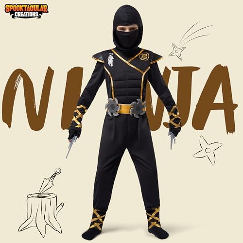 Spooktacular Halloween Ninja Costume for Boys and Girls