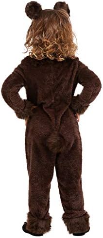Toddler Brown Bear Costume with Hood and Jumpsuit