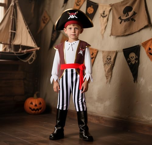 Boys Pirate Costume - Halloween Party Dress Up