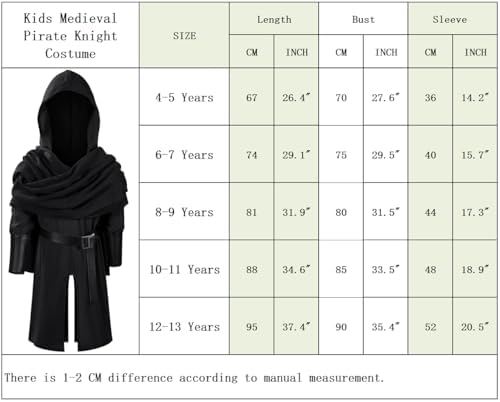 TOKYO REVENGERS Kids Medieval Renaissance Pirate Costume - Halloween Cosplay