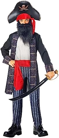 Blackbeard Pirate Costume for Boys