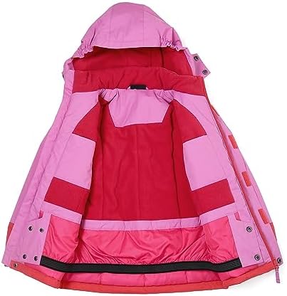 Endirad Stay Dry Warm Girls Waterproof Ski Jacket Windproof Rain Coat