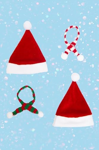 Eilik Robot Costume Set with Santa Hat and Scarf