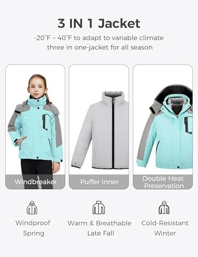 Wantdo Girls Ski Jacket