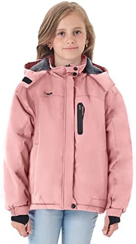 GEMYSE Girls Durable Windproof Ski Jacket