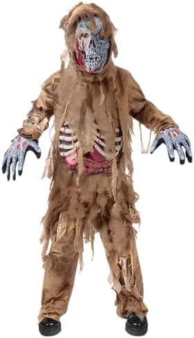 Spooktacular Creations Swamp Deluxe Skeleton Living Dead Zombie Costume for Halloween Kids