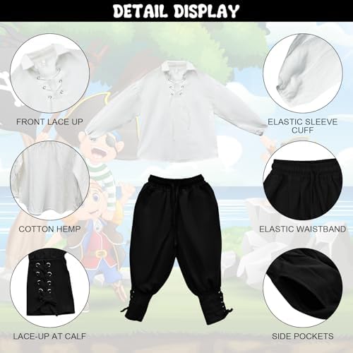 Boys Medieval Pirate Kids Halloween Costume Set