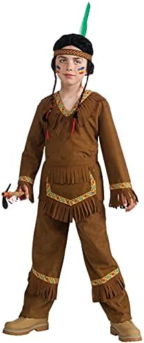 Bright Fun Rubies Native American Boy Costume Large Toy Weapon Included