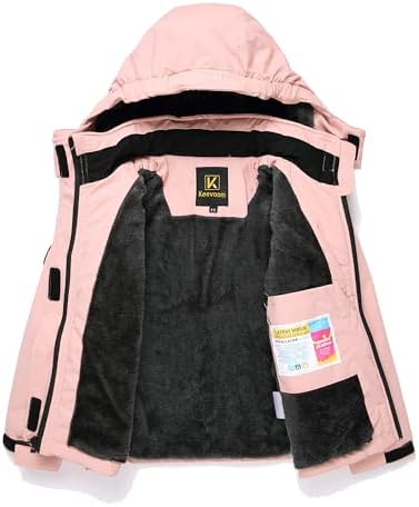 Keevoom Girls Ski Jacket Warm Windproof