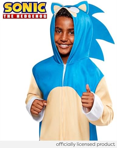 Rubies Boys Sonic Jumpsuit Costume for Halloween and Themed Parties