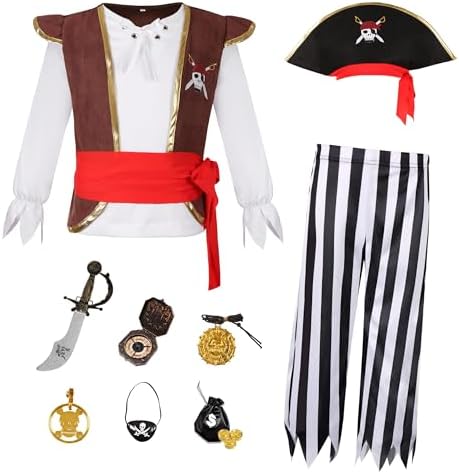 Boys Pirate Costume - Halloween Party Dress Up