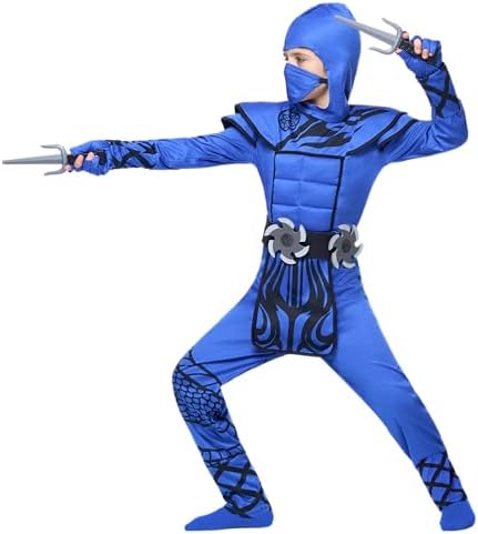 Dragon Scales Ninja Costume for Boys Toddler Halloween Party Primitive Accessories