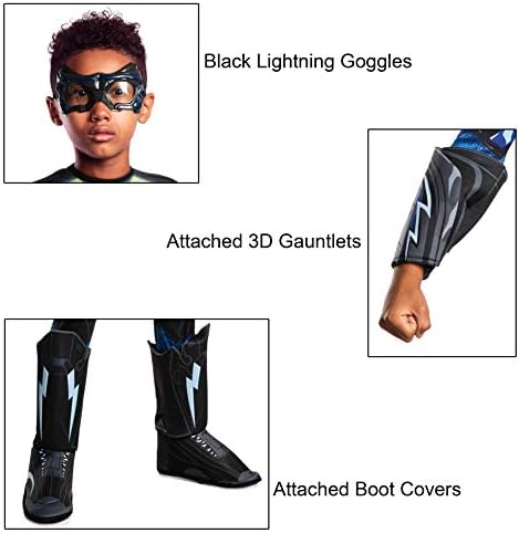 Rubies Black Lightning Childs Costume Large