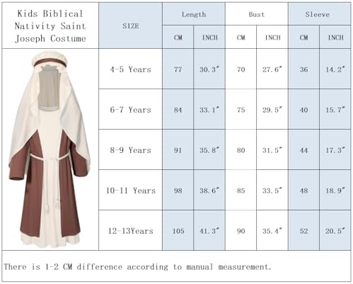 TOKYO REVENGERS Boys Saint Joseph Nativity Costume