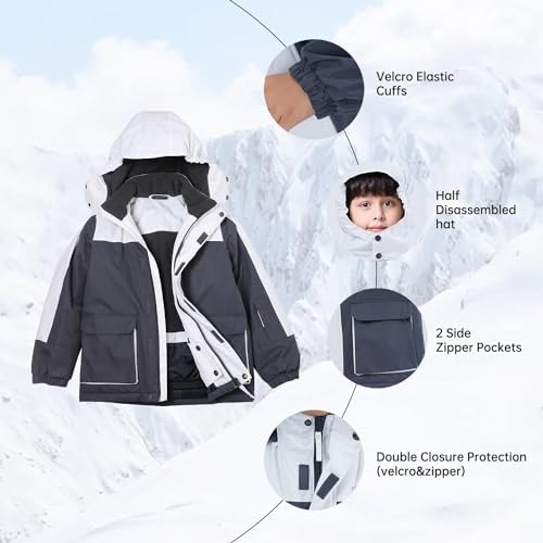 Endirad Boys Waterproof Ski Jacket