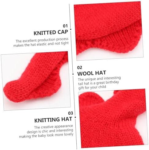 Perfect for Birthdays Parties SherchPry Baby Tail Hat in Red