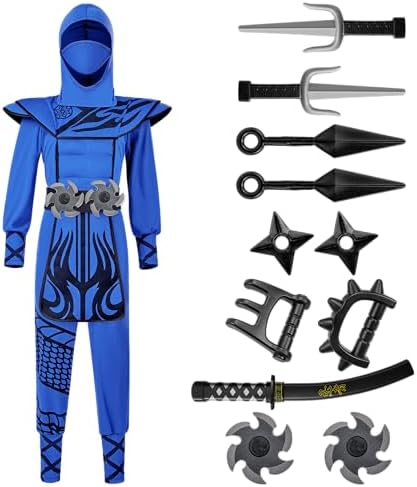 Dragon Scales Ninja Costume for Boys Toddler Halloween Party Primitive Accessories