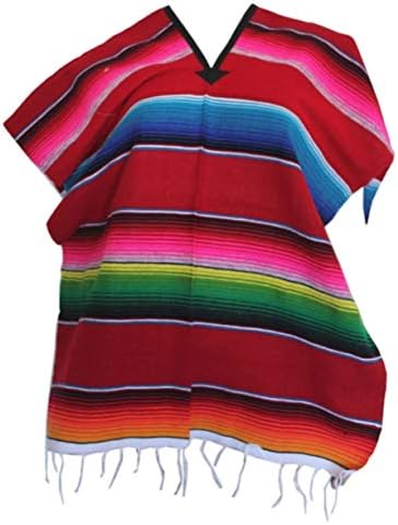 Del Mex Youth Kids Toddler Mexican Serape Poncho Costume