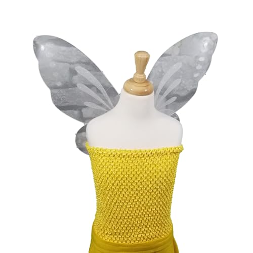Yellow Light Fairy Costume for Kids and Adults