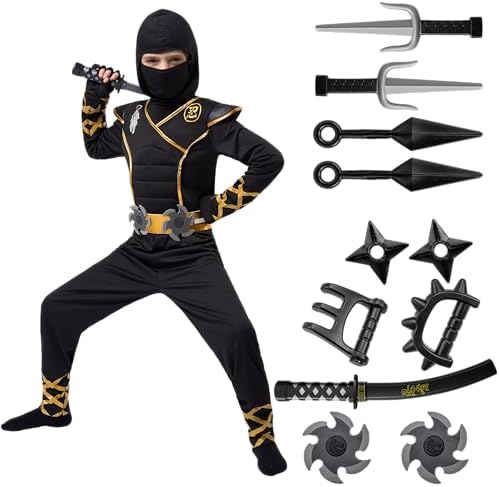 Spooktacular Halloween Ninja Costume for Boys and Girls