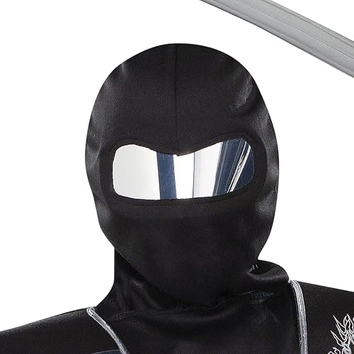 Fun World Boys Mirror Ninja Silver Costume