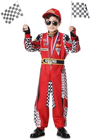 Cool Driver Racecar Costume Kids