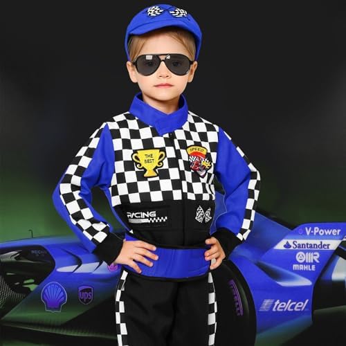 Latocos Kids Racer Driver Costume Halloween costume