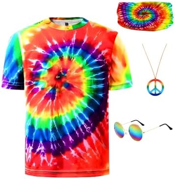 Hippie 4-Piece Costume Set for Boys