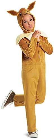 Eevee Costume - Official Pokemon Kids Halloween one-piece with ears