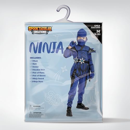 Spooktacular Kids Ninja Halloween Costume Boys