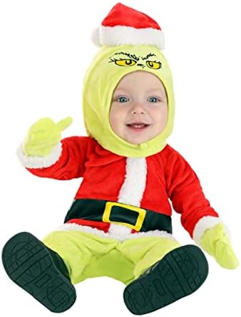 Dr Seuss Grinch Christmas Onesie for Babies Blue