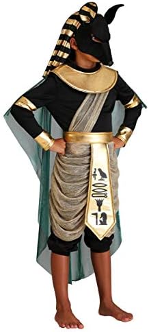 Boys Anubis Halloween Costume with Belt and Cape