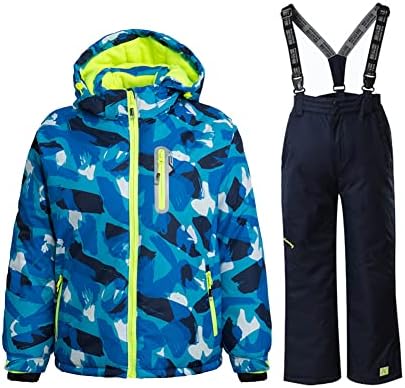 HOTIAN Boys Ski Jacket - Waterproof Anti-Static jackets for winter sports
