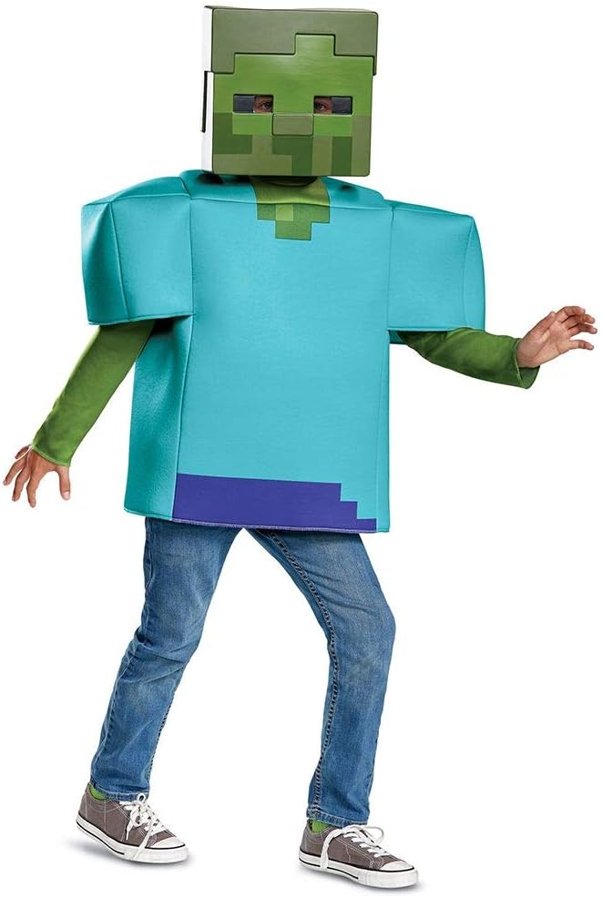 Disguise Boys Zombie Minecraft Classic Costume
