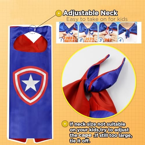 Superhero Capes Set and Wristbands for Kids