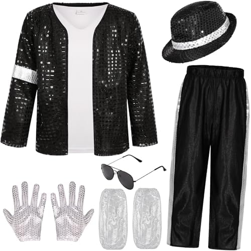 Kids 80s 90s Pop Star Costume for Dance Parties