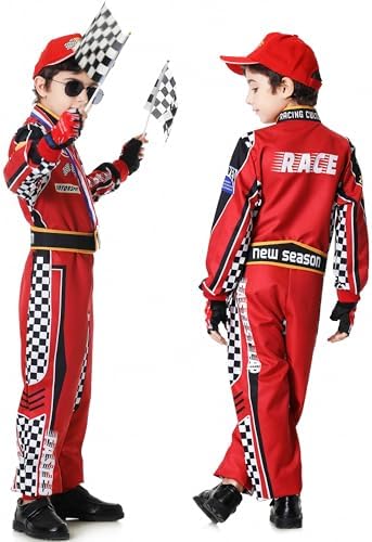 Cool Driver Racecar Costume Kids