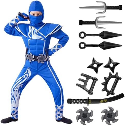 Spooktacular Kids Halloween Ninja Costume