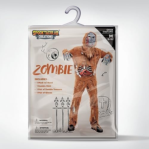 Spooktacular Creations Swamp Deluxe Skeleton Living Dead Zombie Costume for Halloween Kids