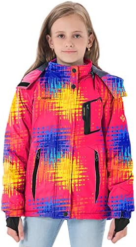 GEMYSE Girls Winter Waterproof Ski Snow Jacket
