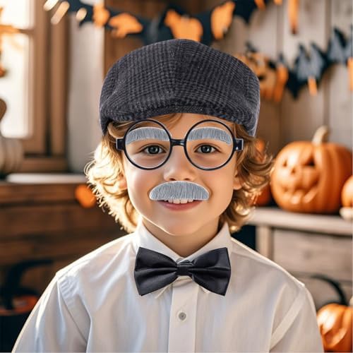 Old Man Costume for Halloween transform into Grandpa Roleplay
