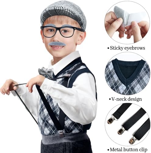 100 Days of School Costume Boys Grandpa
