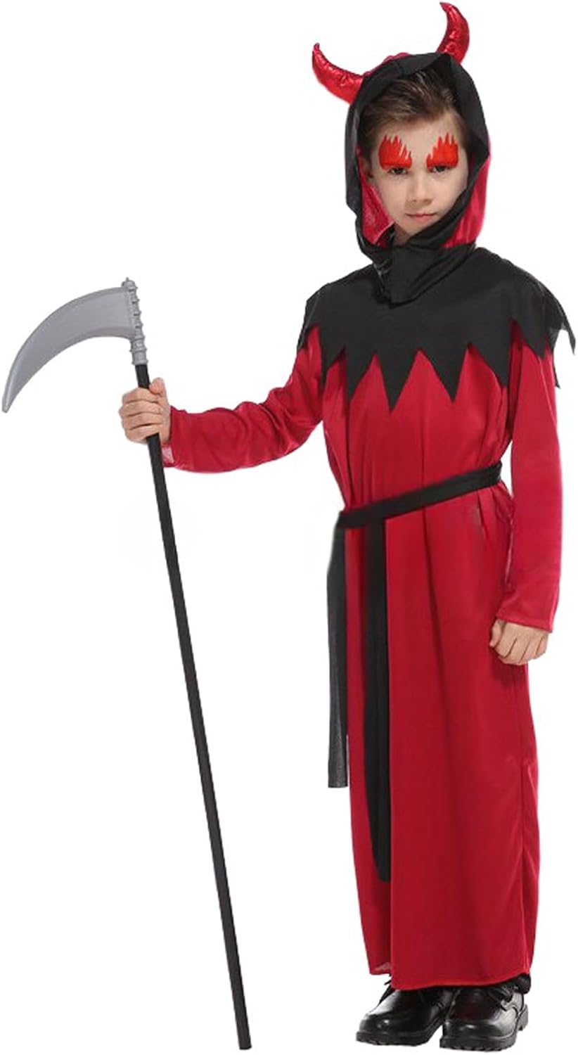 PURFUN Kids Halloween Demon Costume Set for Boys