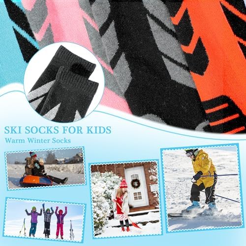 Warm Winter Ski Socks for Kids
