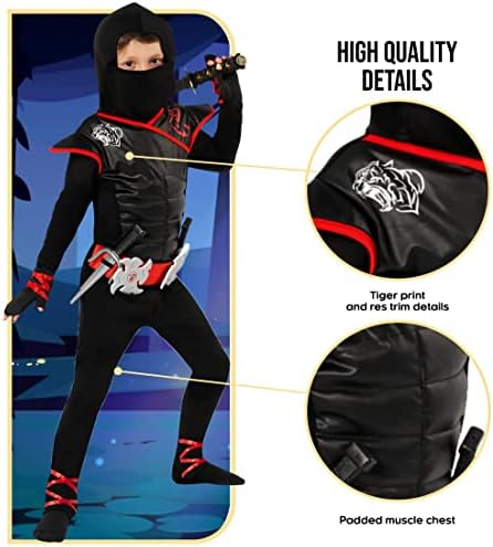 Morph Kids Ninja Costume - Boys Outfit with Mask for Halloween