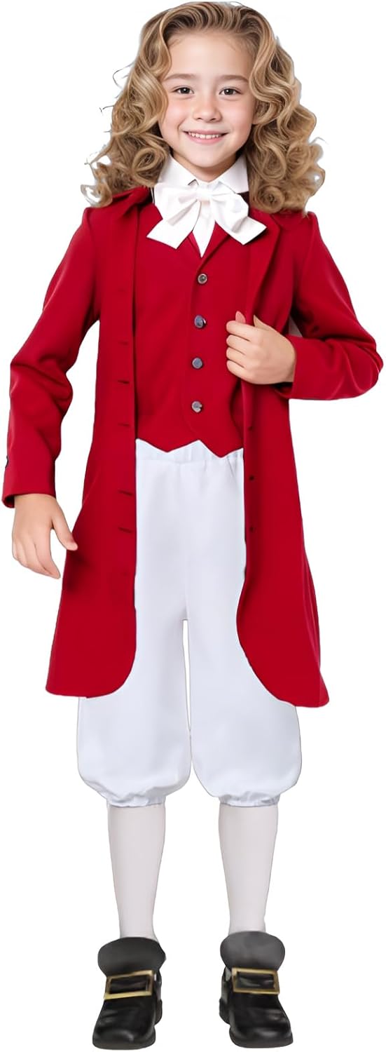 Kids Boys Colonial Costume Set